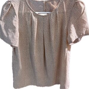 SHEIN Pink Patterned Blouse